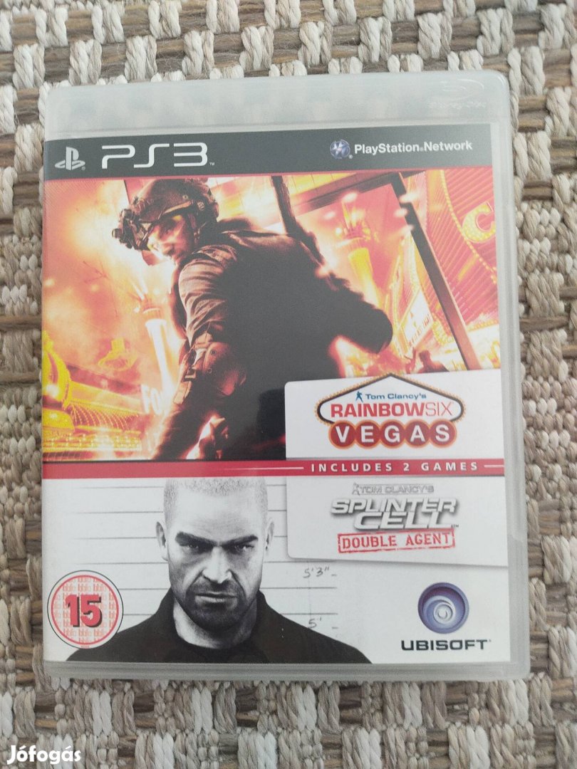PS3 Rainbow Six Vegas Splinter Cell Double Agent Ritka!