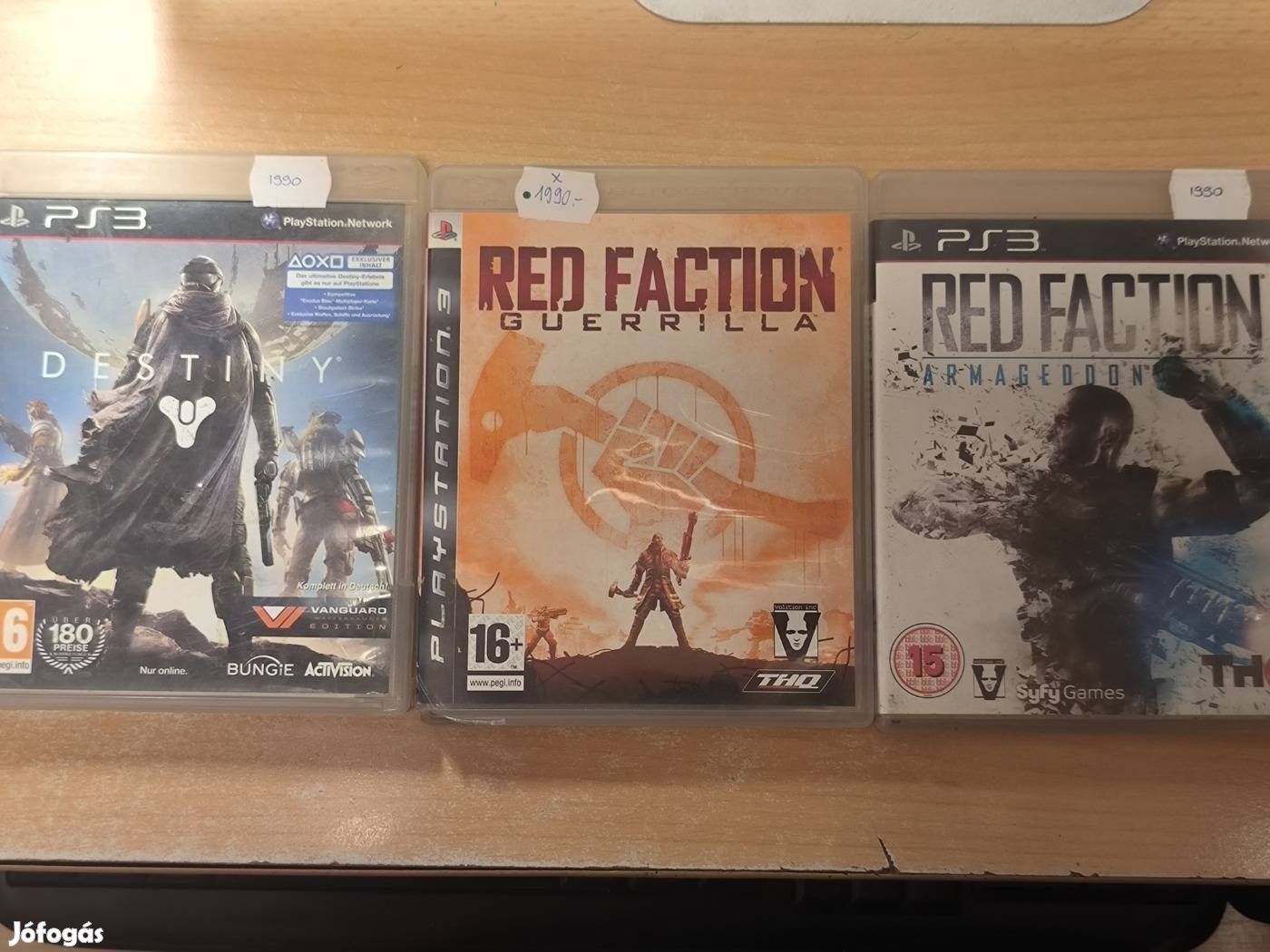 PS3 Red Faction Guerrilla, Red Faction Armageddon, Destiny