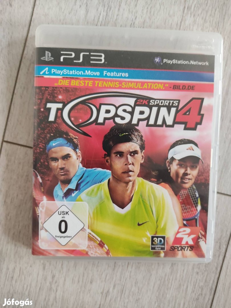 PS3 Top Spin 4 Csak 2500!