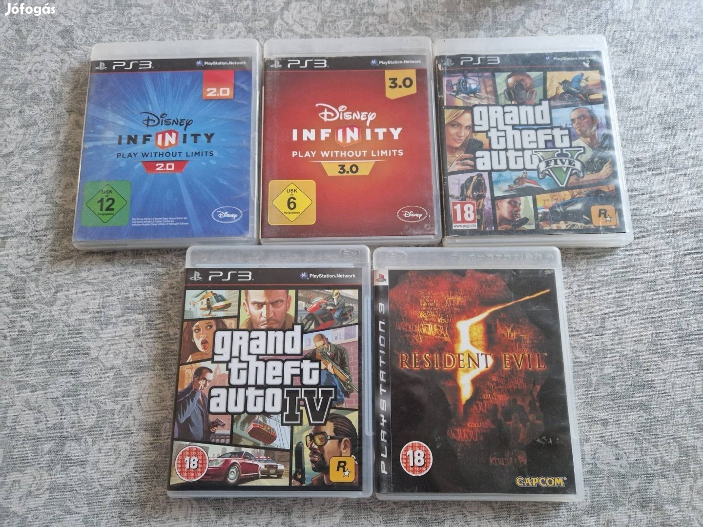 PS3 játékok 5db egyben