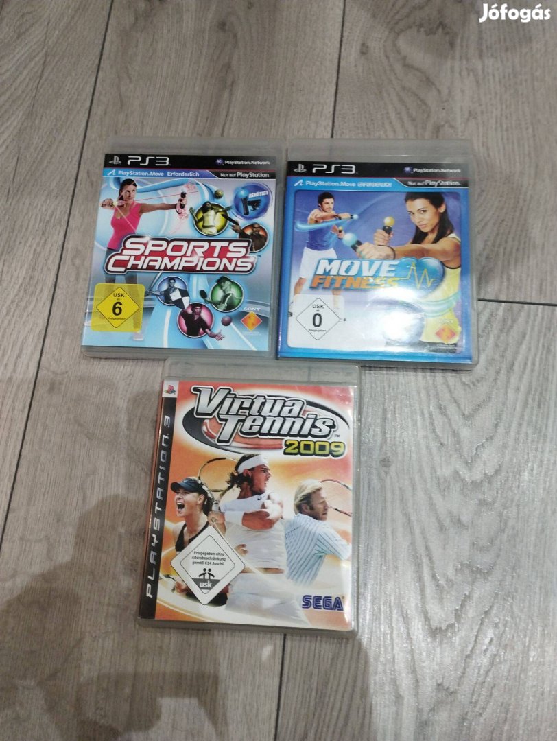 PS3 játékok,Move fittnes,Virtua tennis, Sports champions