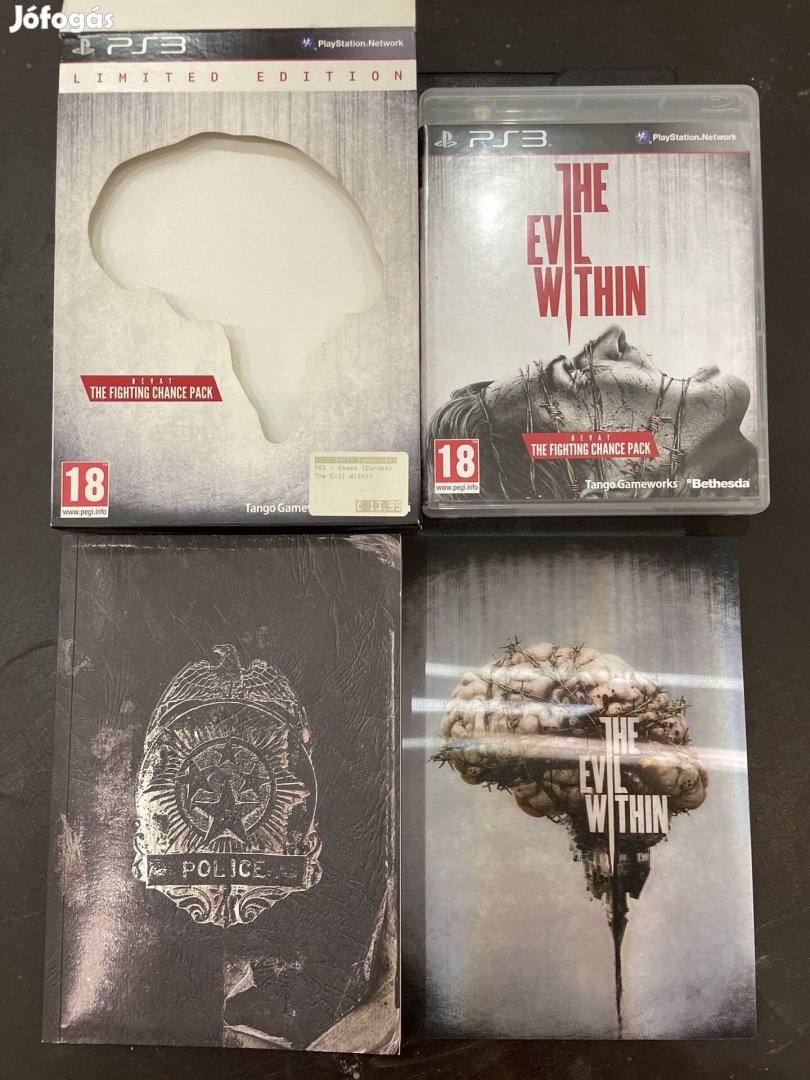 PS3 limited edition The Evil Within dobozában újszerű