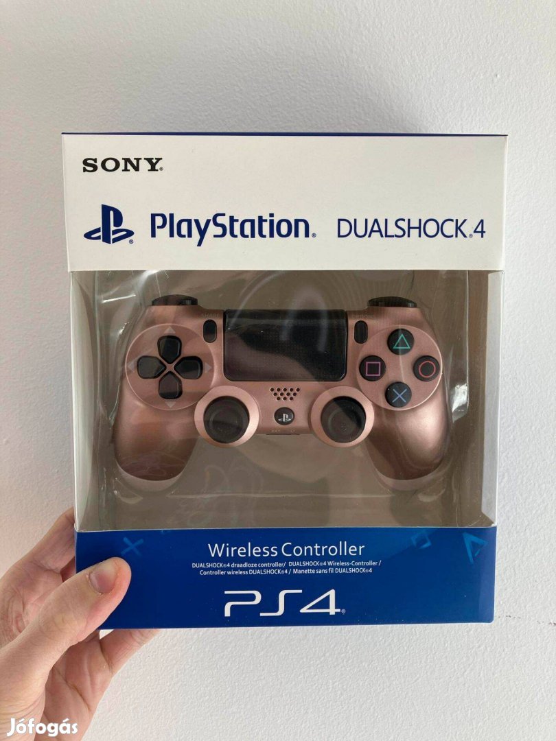 PS4 Dualshock 4 V2 Silver-Rose Gold Kontroller (Bontatlan)