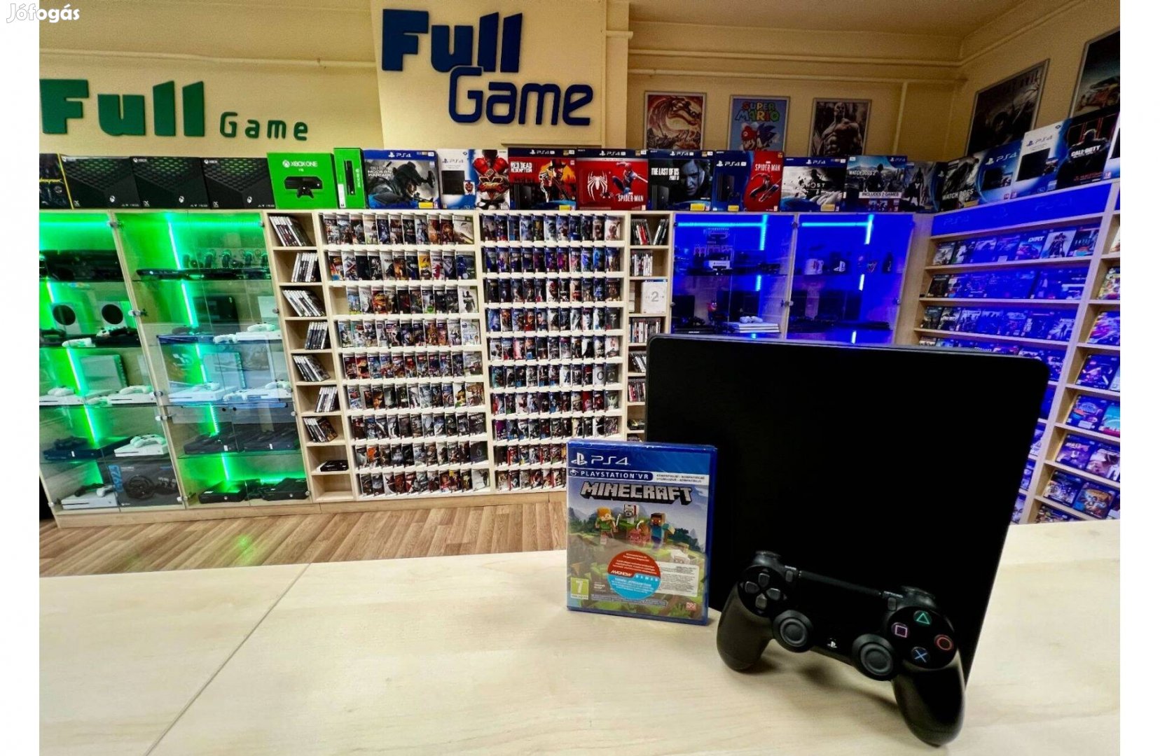 PS4 Playstation 4 slim 500GB + Minecraft Garanciával akciós áron