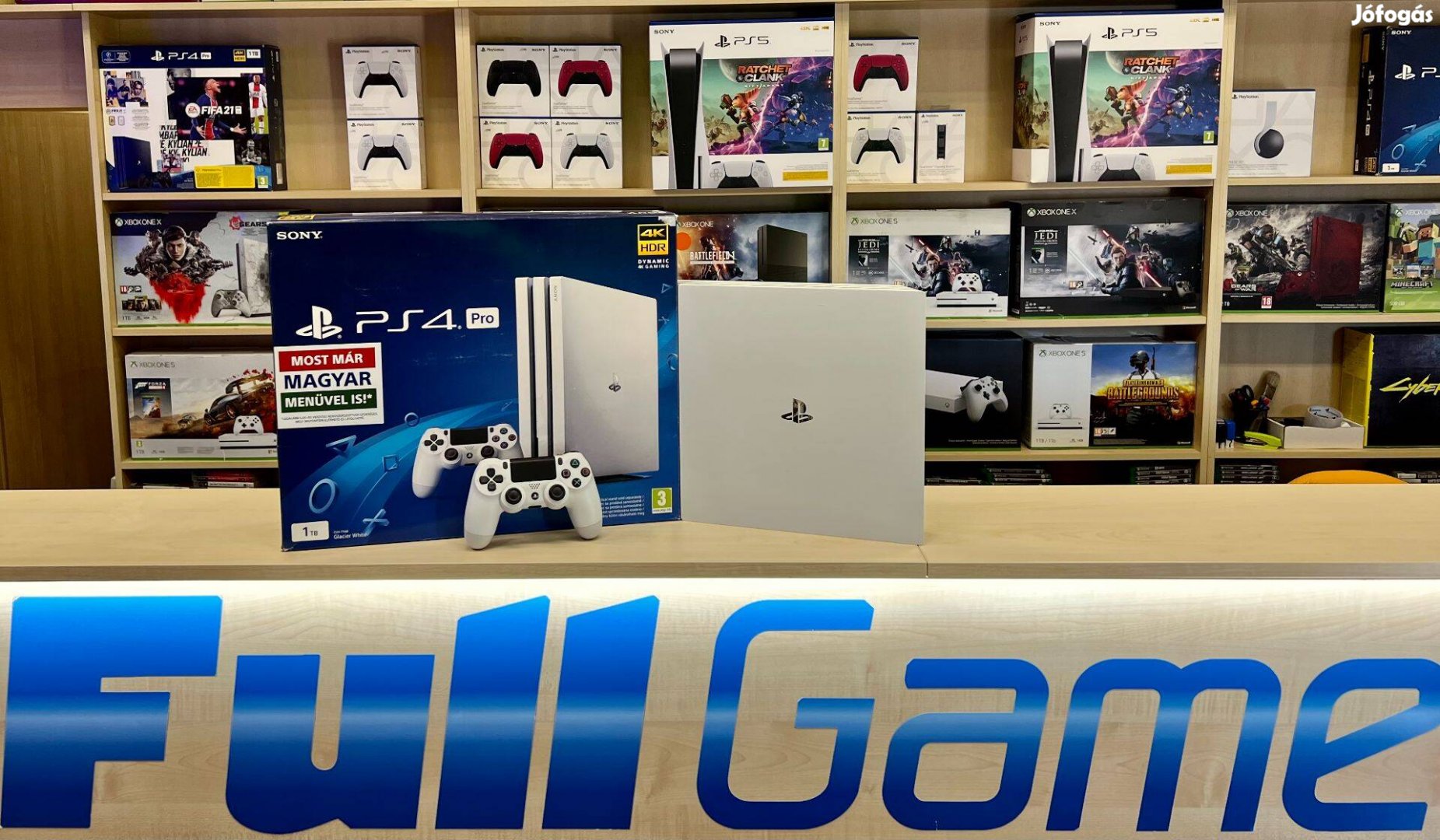 PS4 Pro 1TB Fehér Garanciával 20 éve működő videojáték