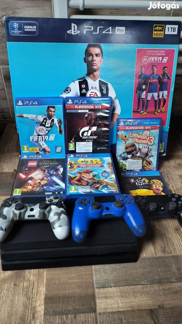 PS4 Pro eladó játékokkal