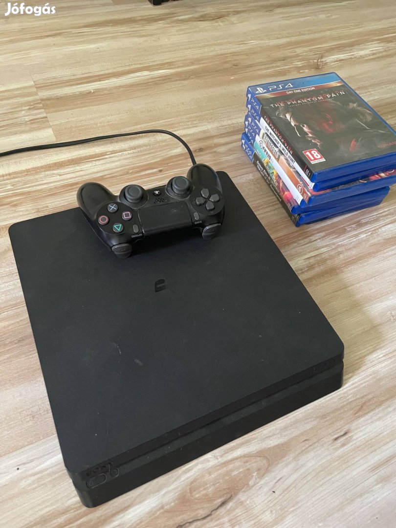 PS4 Slim 1TB + 7 Játék | Jó állapotban