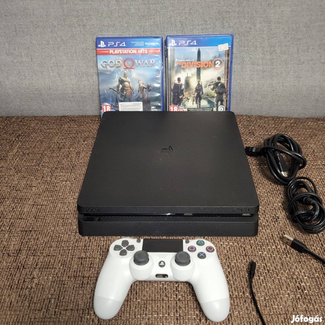 PS4 Slim 500gb+2DB ajándék játékkal eladó/csere/beszámítás