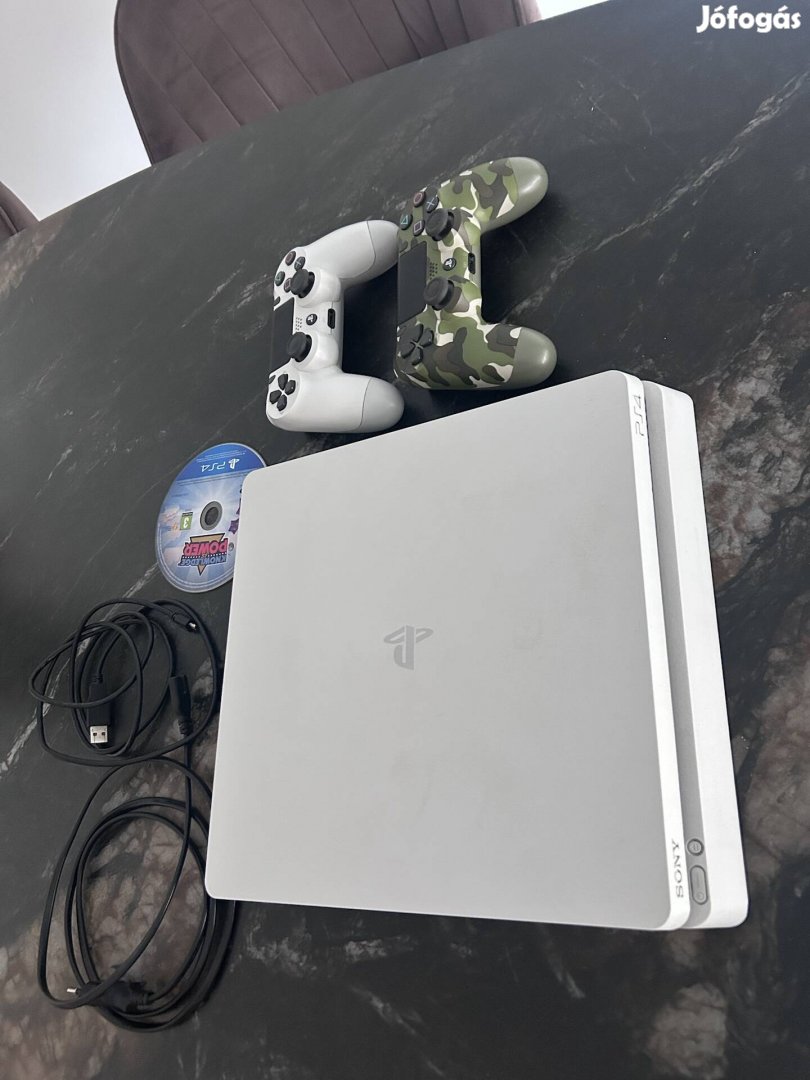 PS4 Slim konzol,500GB,fehér