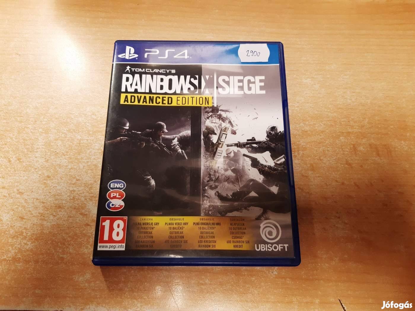 PS4 Tom Clancy's Rainbow Six Siege 4 Playstation 4 Játék !