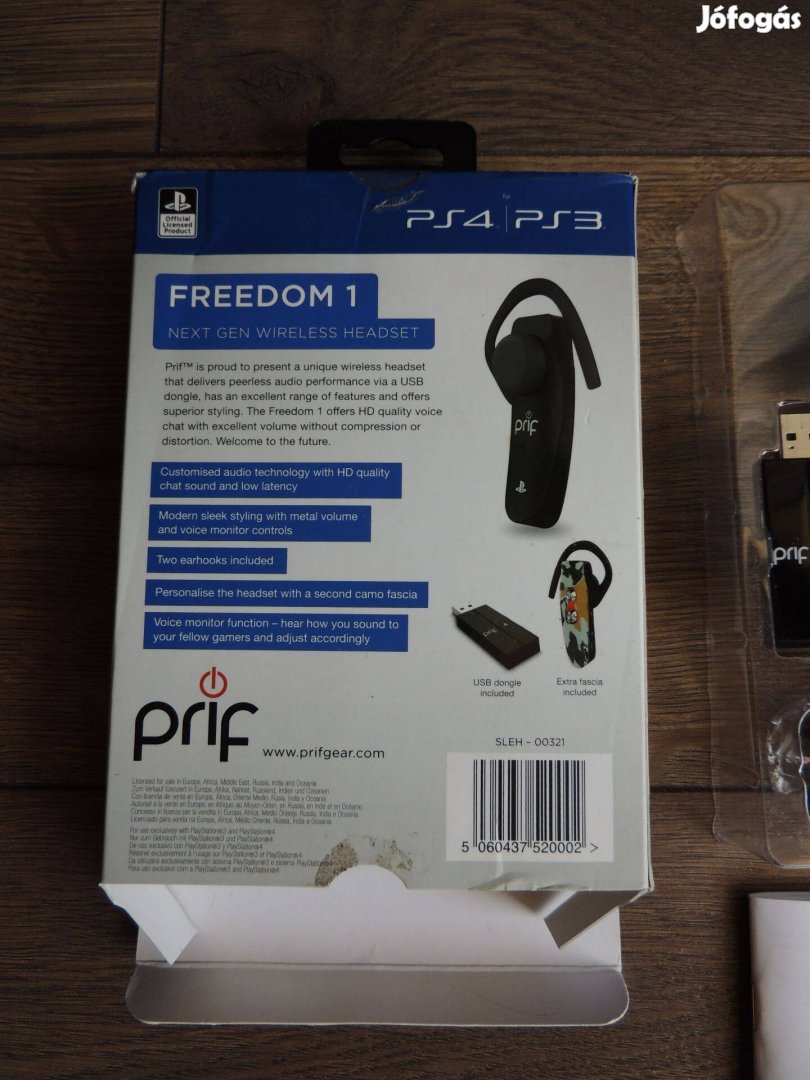 PS4 - PS3 Freedom 1 vezeték nélküli fülhallgató