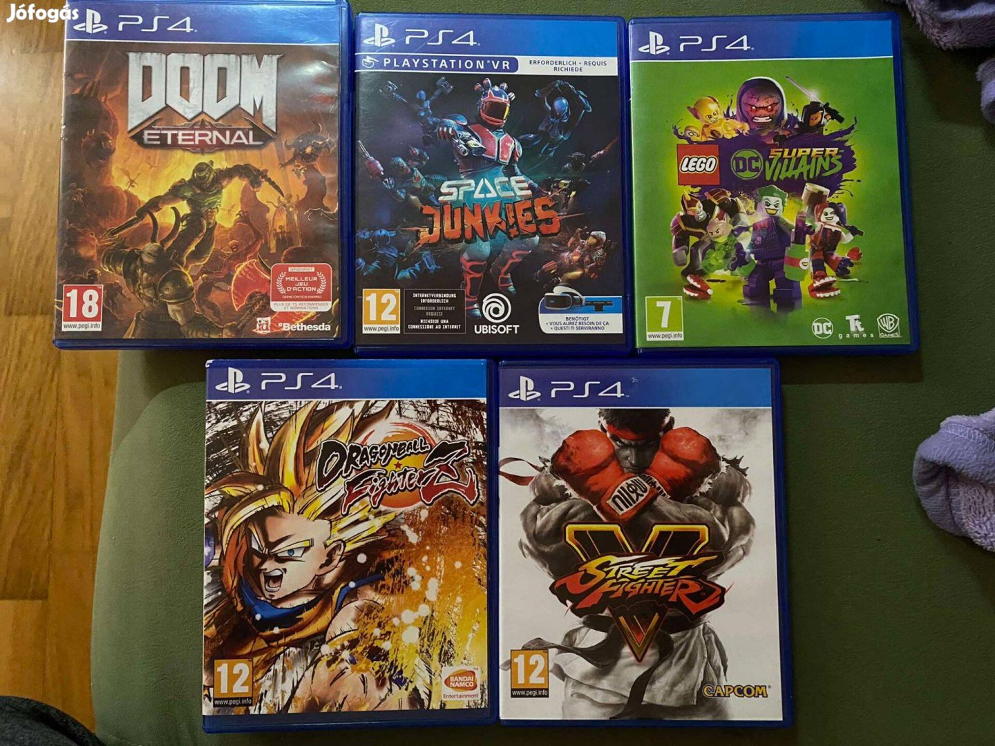 PS4 játékok! Doom, space, lego, dragonball, street f