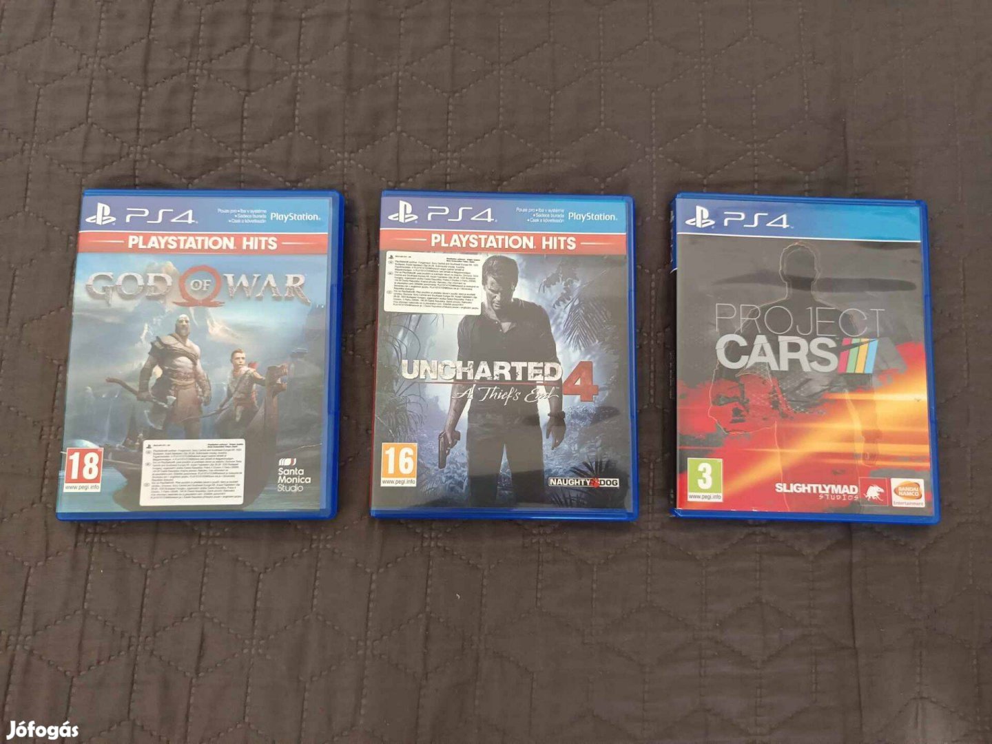 PS4 játékok - God of War, Uncharted 4, Project Cars