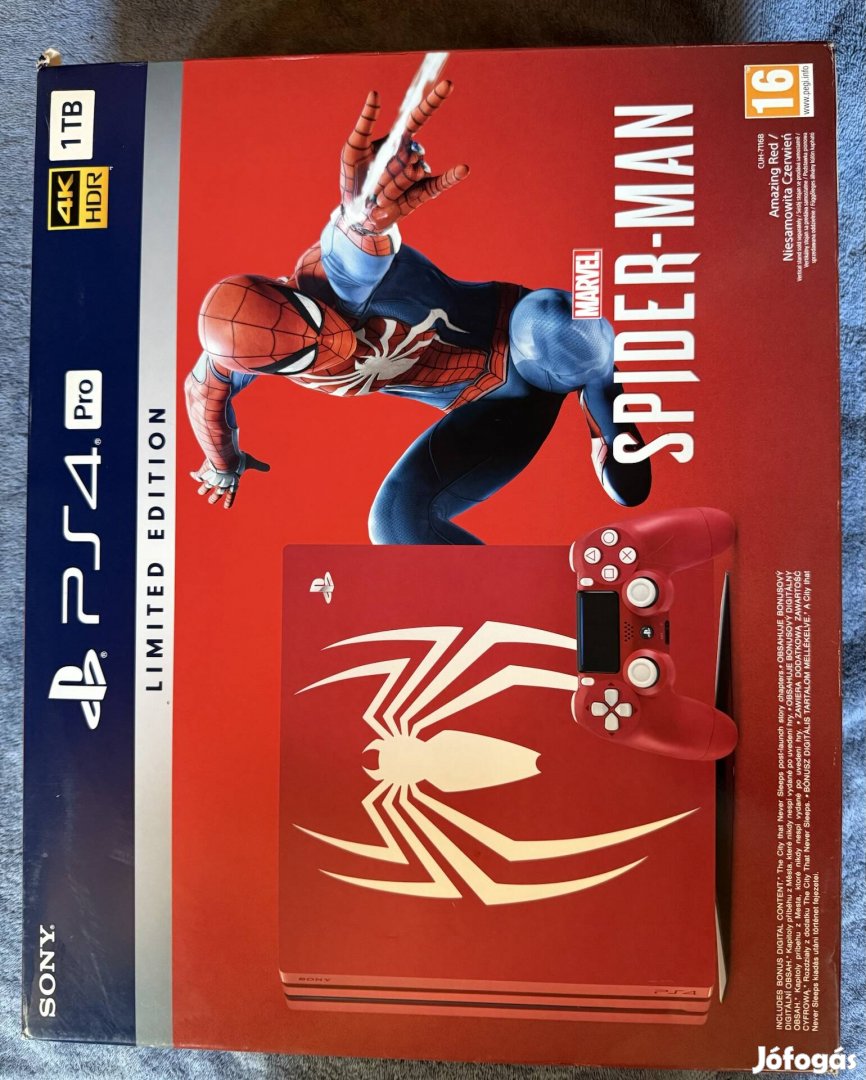 PS4 pro 1 TB spider man limited edition