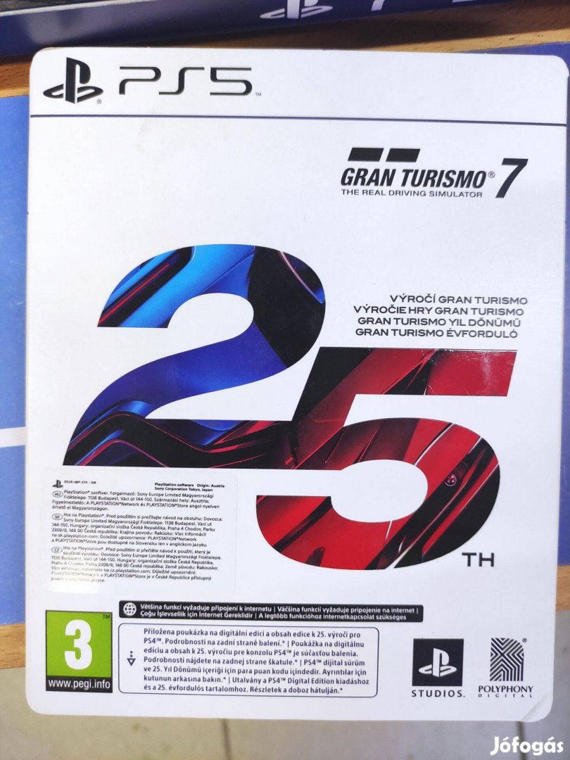 PS5 GT7 25 Anniversary edition Karcmentes állapotban eladó