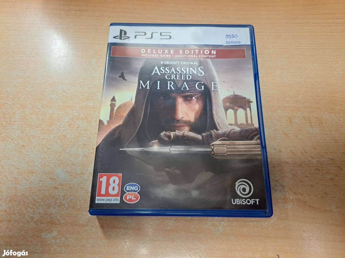 PS5 Playstation 5 Assassin's Creed Mirage Deluxe Edition Újszerű !