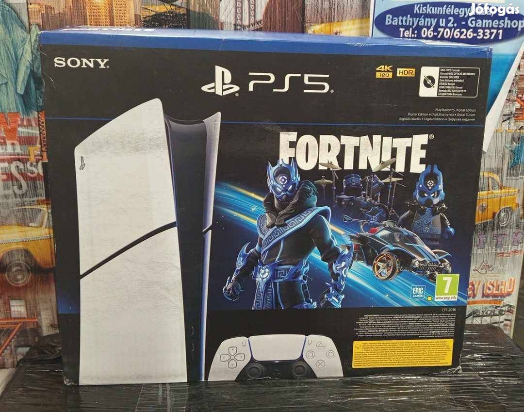 PS5 Playstation 5 (Slim) Digital Edition + Fortnite (új bontatlan)