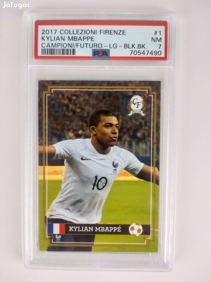 PSA 7 Kylian Mbappe 2017 Campioni Di Futuro #1 Rookie Kártya