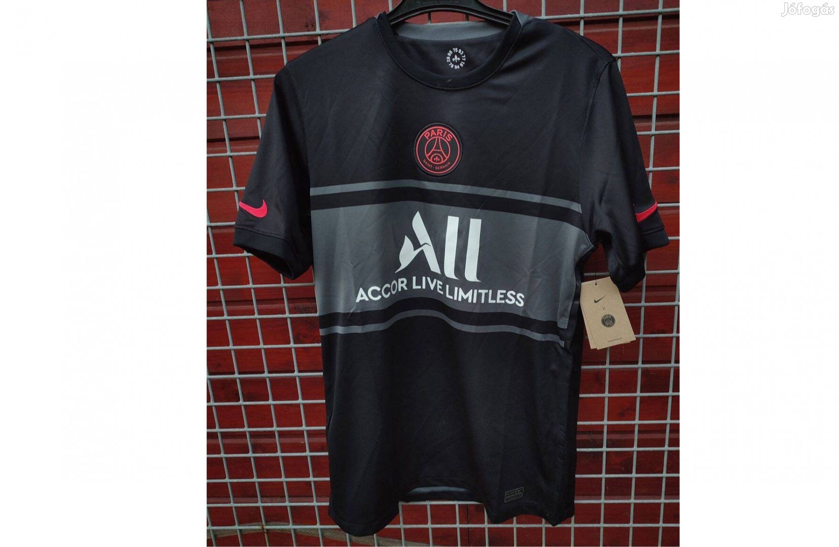 PSG fekete eredeti Nike 2021-22 mez (M)