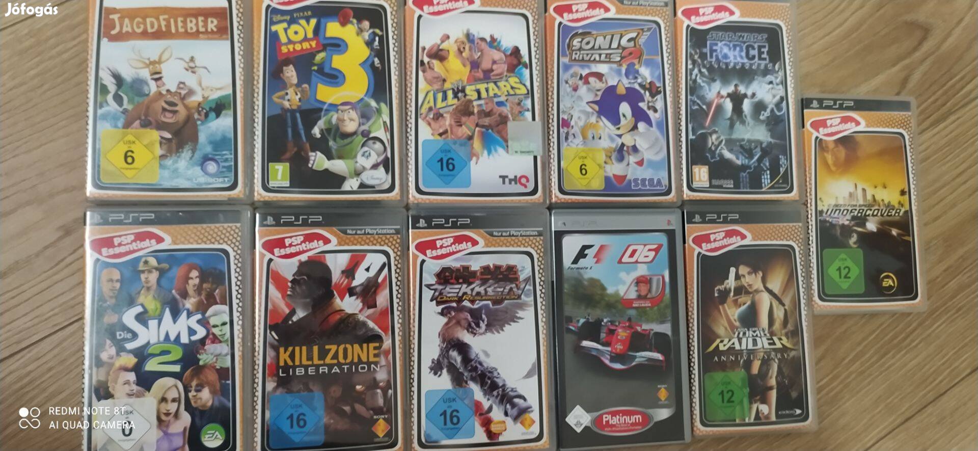 PSP játékok 11 db egyben eladó!