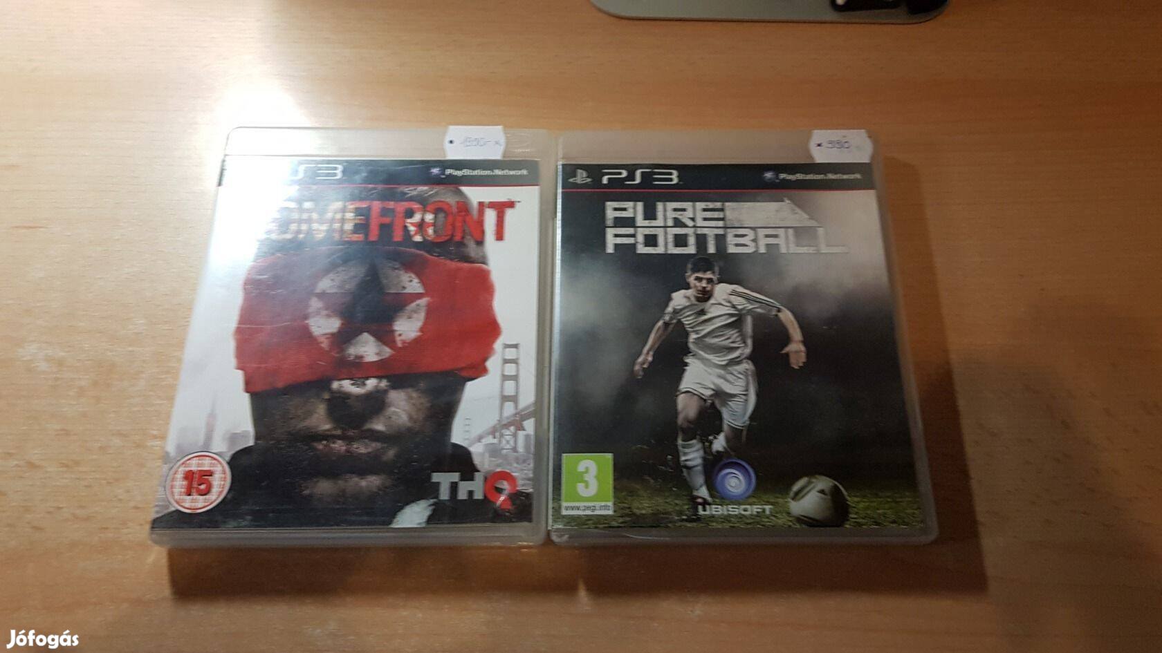 PS 3 Homefront, Pure Football PS3 Playstation 3 Játék !