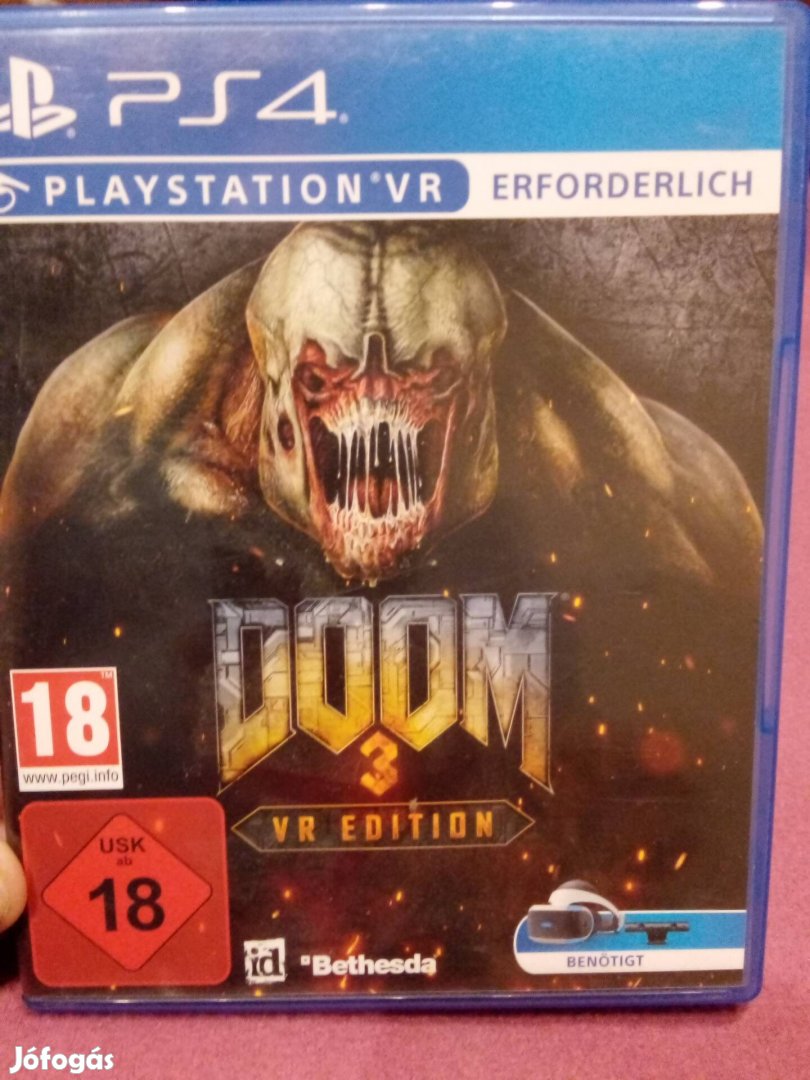 PS 4 Ps4 játék Doom 3 vr VR Playstation vr