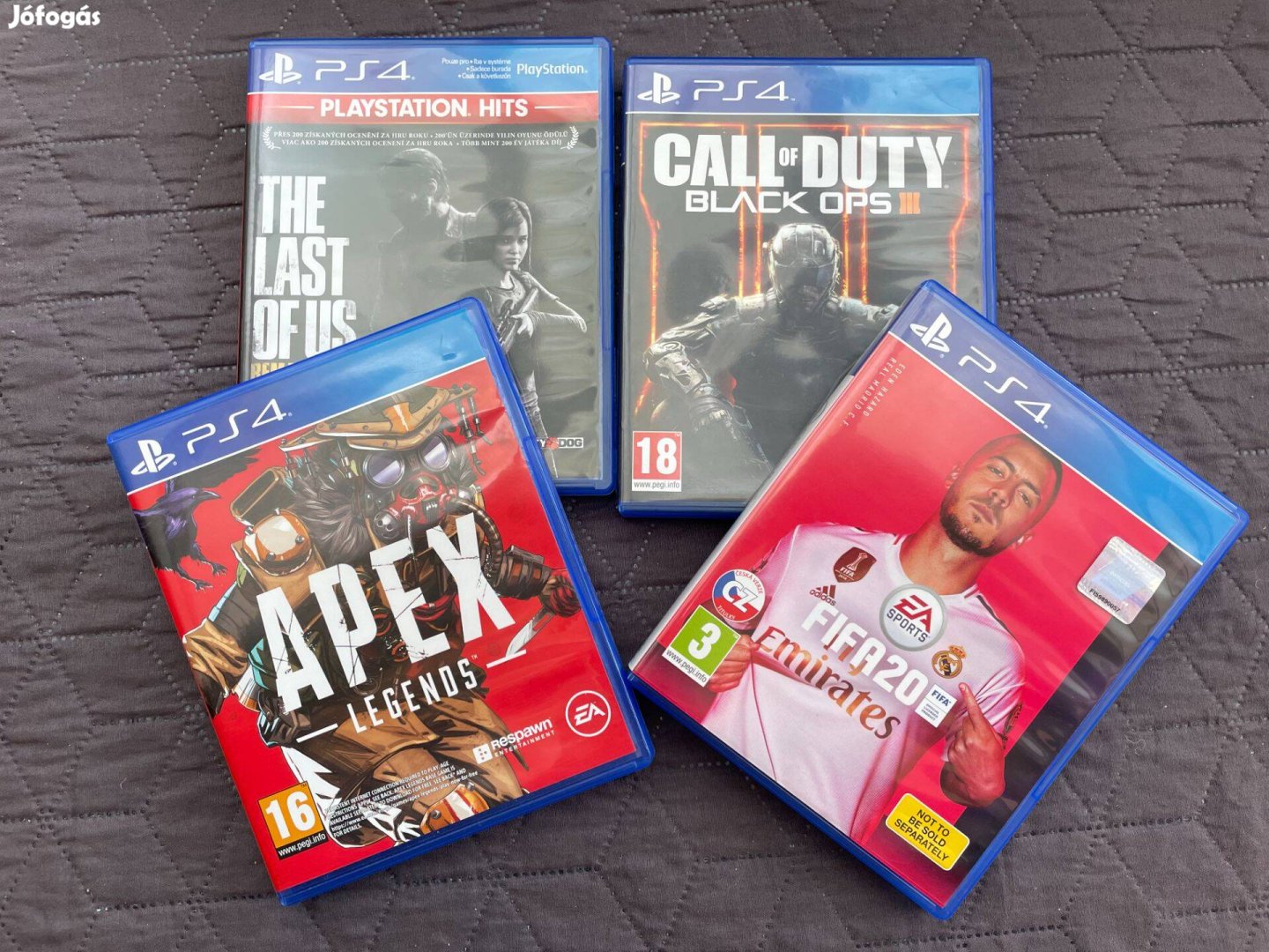 PS 4 eredeti játékok Call on Duty, Apex Legends, FIFA20
