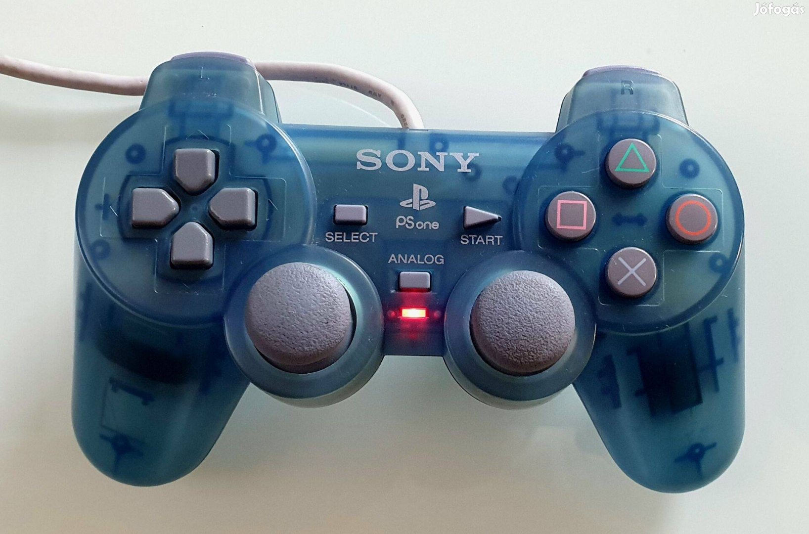 PS One Blue transparent controller kontroller joystisck PS1 Psx kék