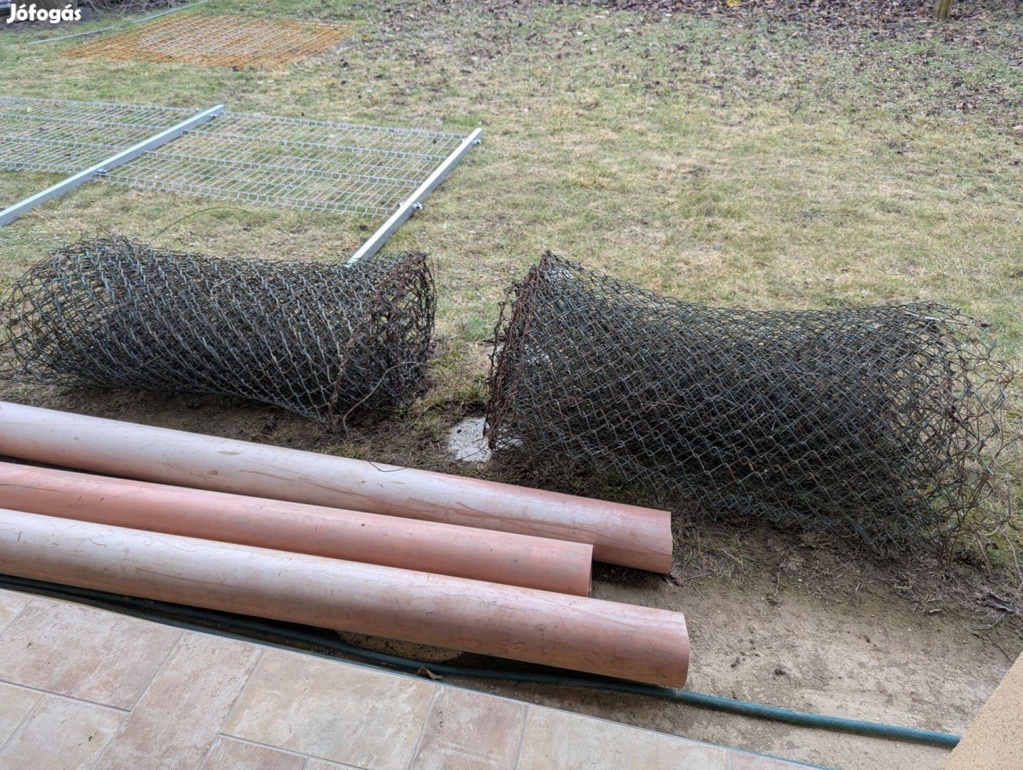 PVC bevonatos drótfonat 1.2 m magas Használt eladó