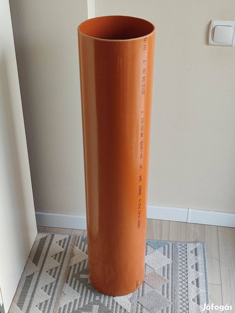 PVC cső 90 cm - külső átmérő 20 cm