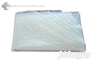 PVC fólia ágybetét,  vízhatlan ágyvédő PVC fehér lepedő 120x100 cm