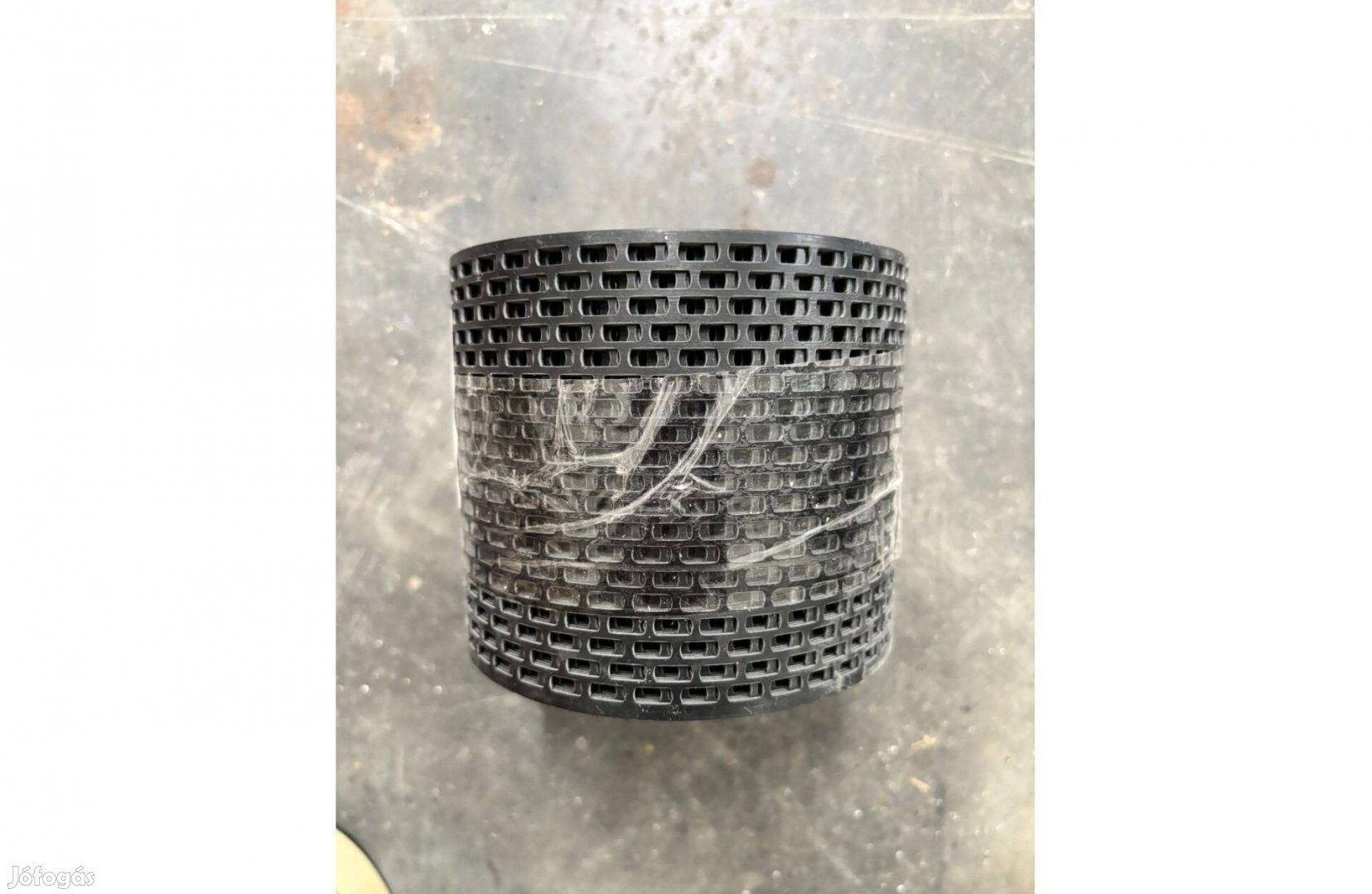 PVC szellőzőszalag, 10 cm, antracit