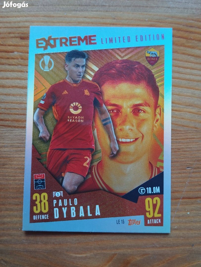 P. Dybala (AS Roma) Extreme Limited Edition BL Extra 2023 kártya