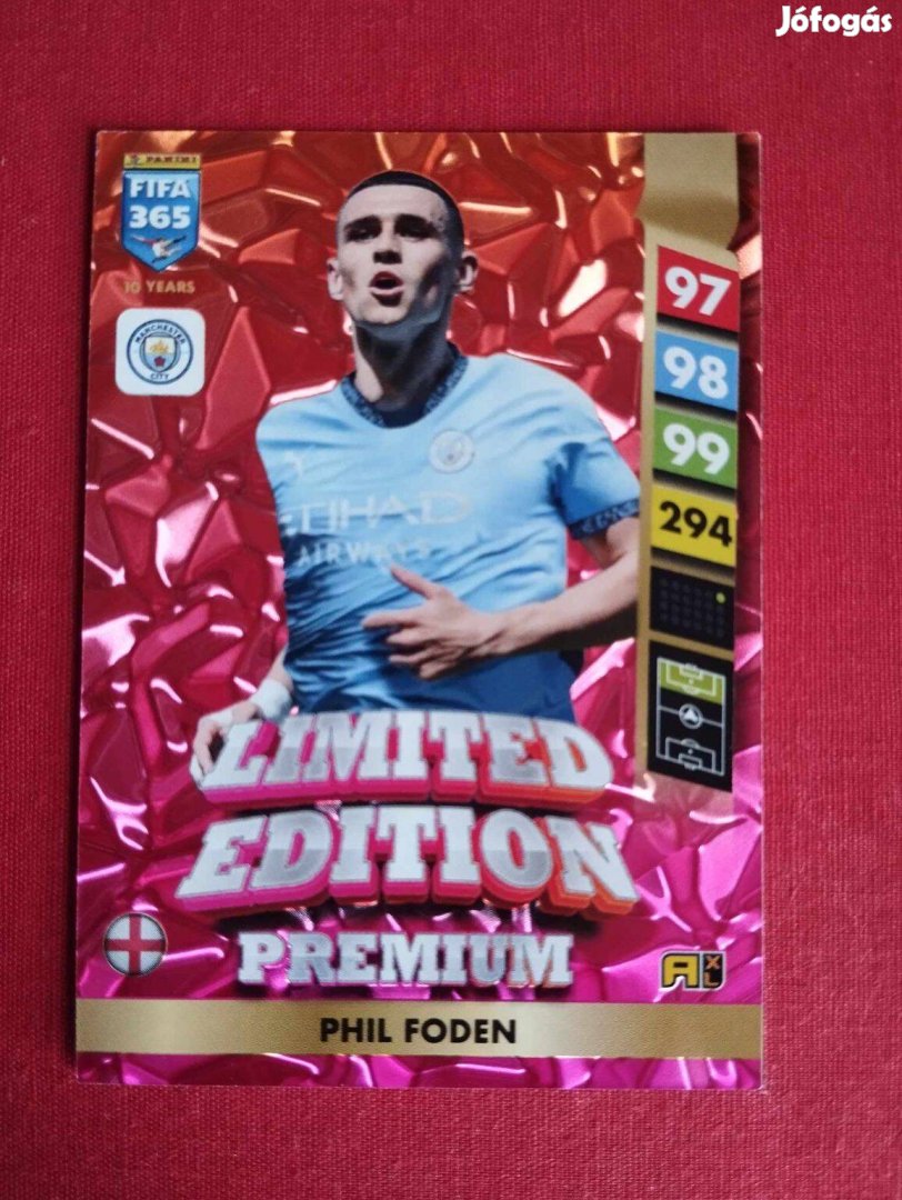 P. Foden Manchester City FIFA 365 2025 Prémium Limited edition kártya