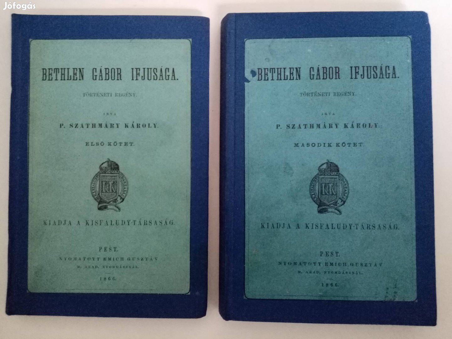 P. Szathmáry Károly - Bethlen Gábor Ifjusága I-II.(1866) c.könyv