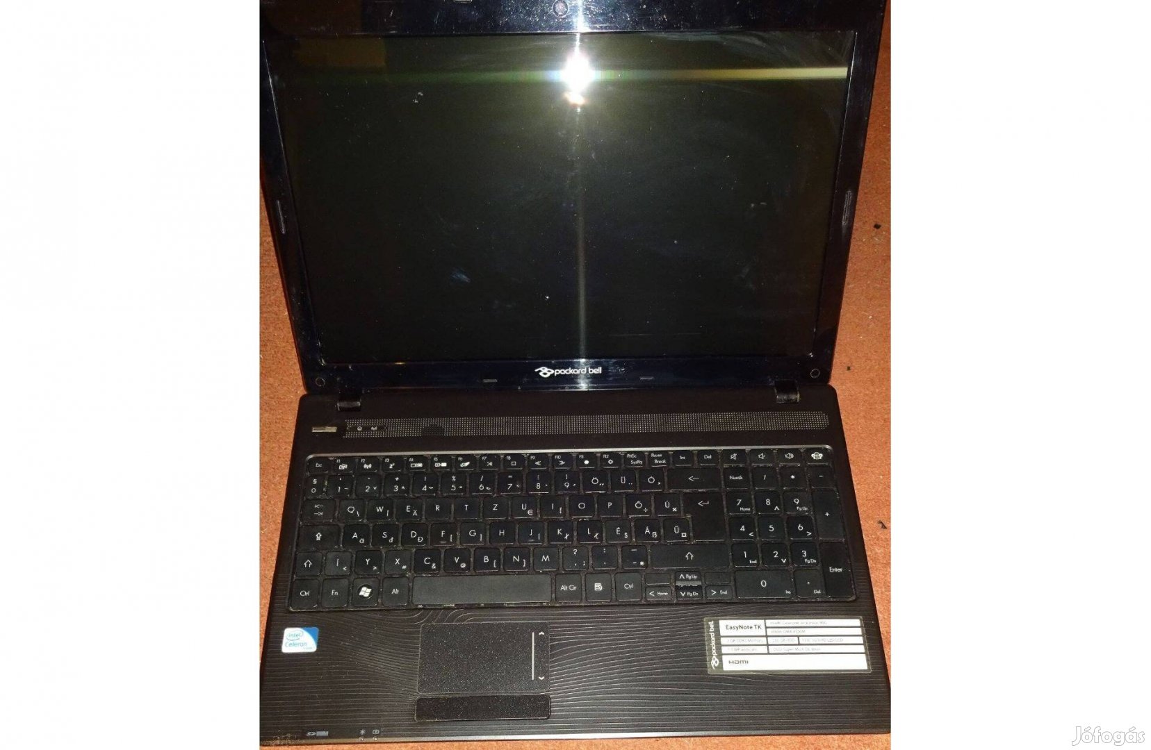 Packard Bell Easynote F4036-BV-011HG laptop hibásan eladó!