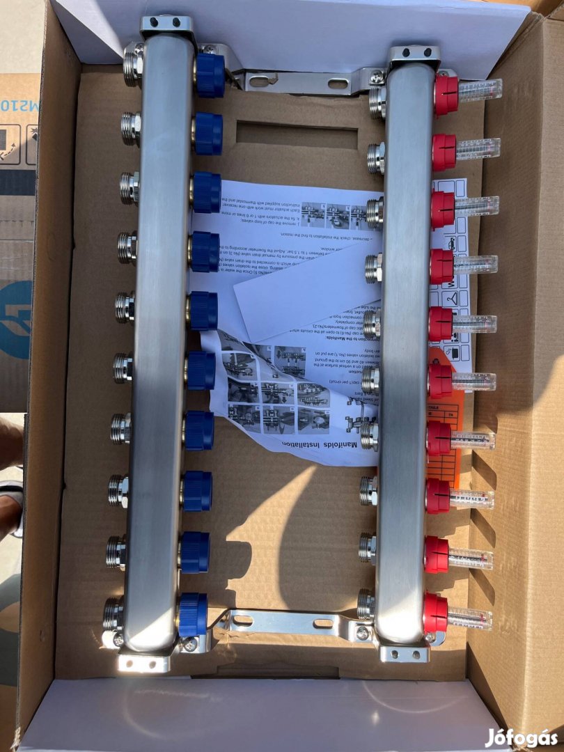 Padlófütés isztó-gyüjtő áramlásmenny.szabályozós Új