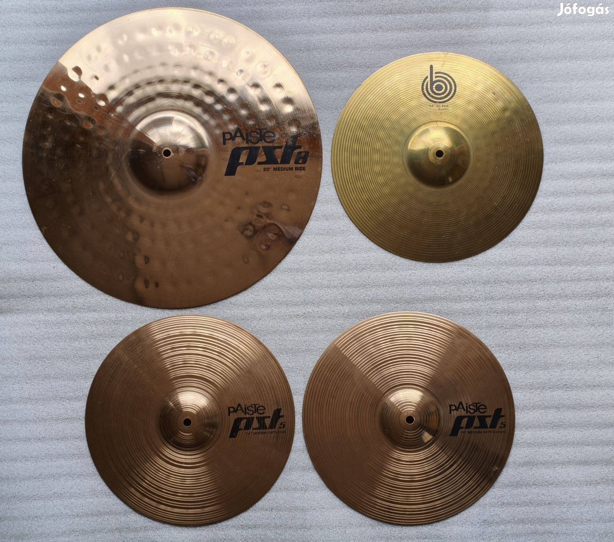 Paiste 14 top,14 bottom, Bsx 14 bottom cintányér