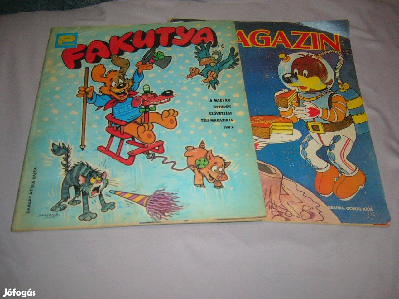 Pajtás Fakutya és Pajtás Pif magazin 1983-84 2 db