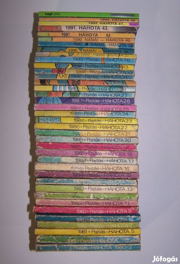 Pajtás - Naná - Hahota képregény viccek 1980-1992, 38 db,