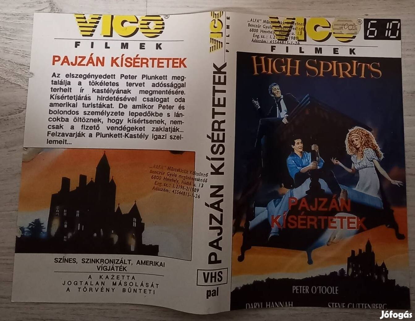 Pajzán kísértetek - vígjáték vhs - vico