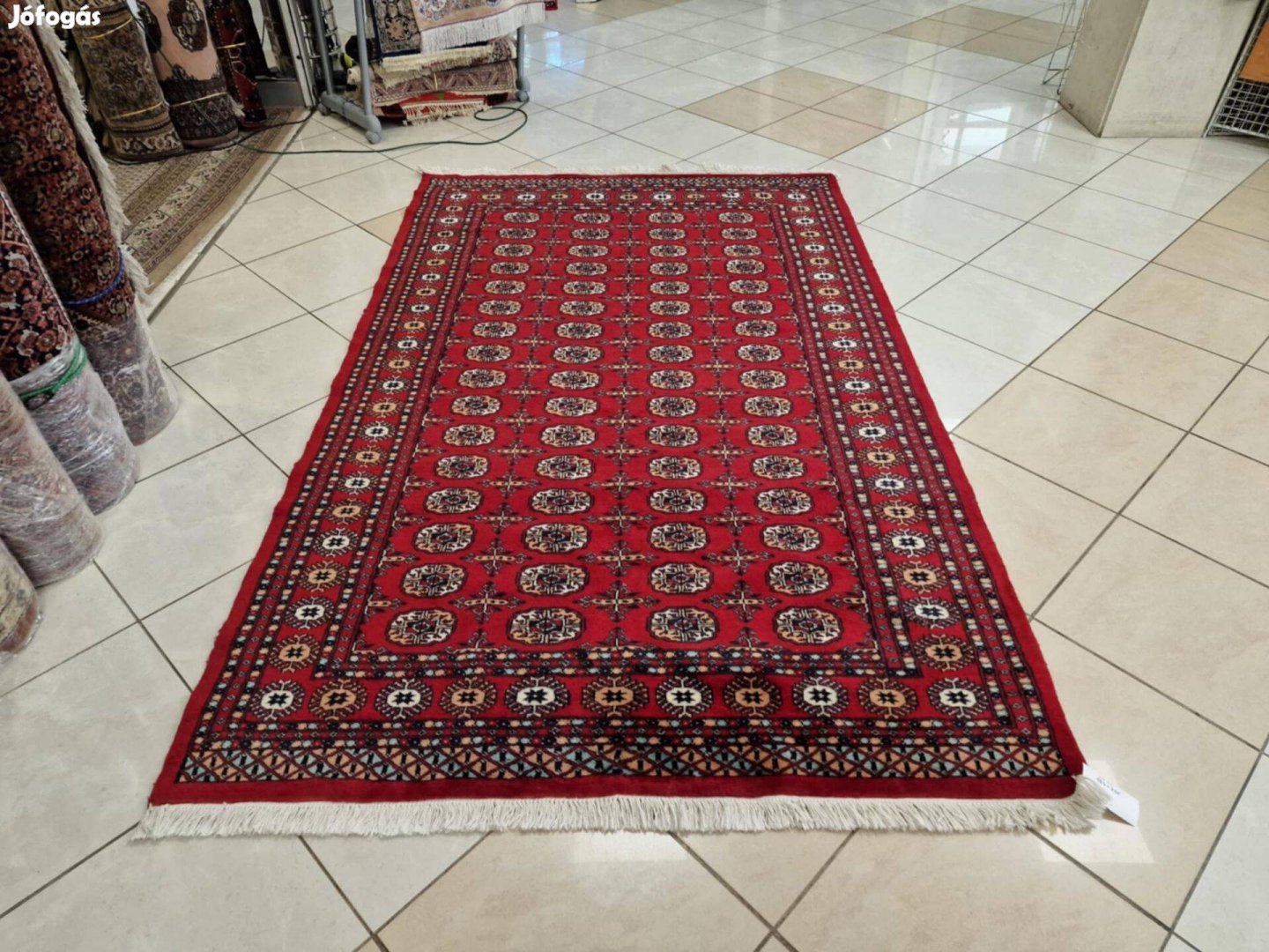Pakisztáni bokhara-tekke 153x255 kézi gyapjú perzsa szőnyeg KP01