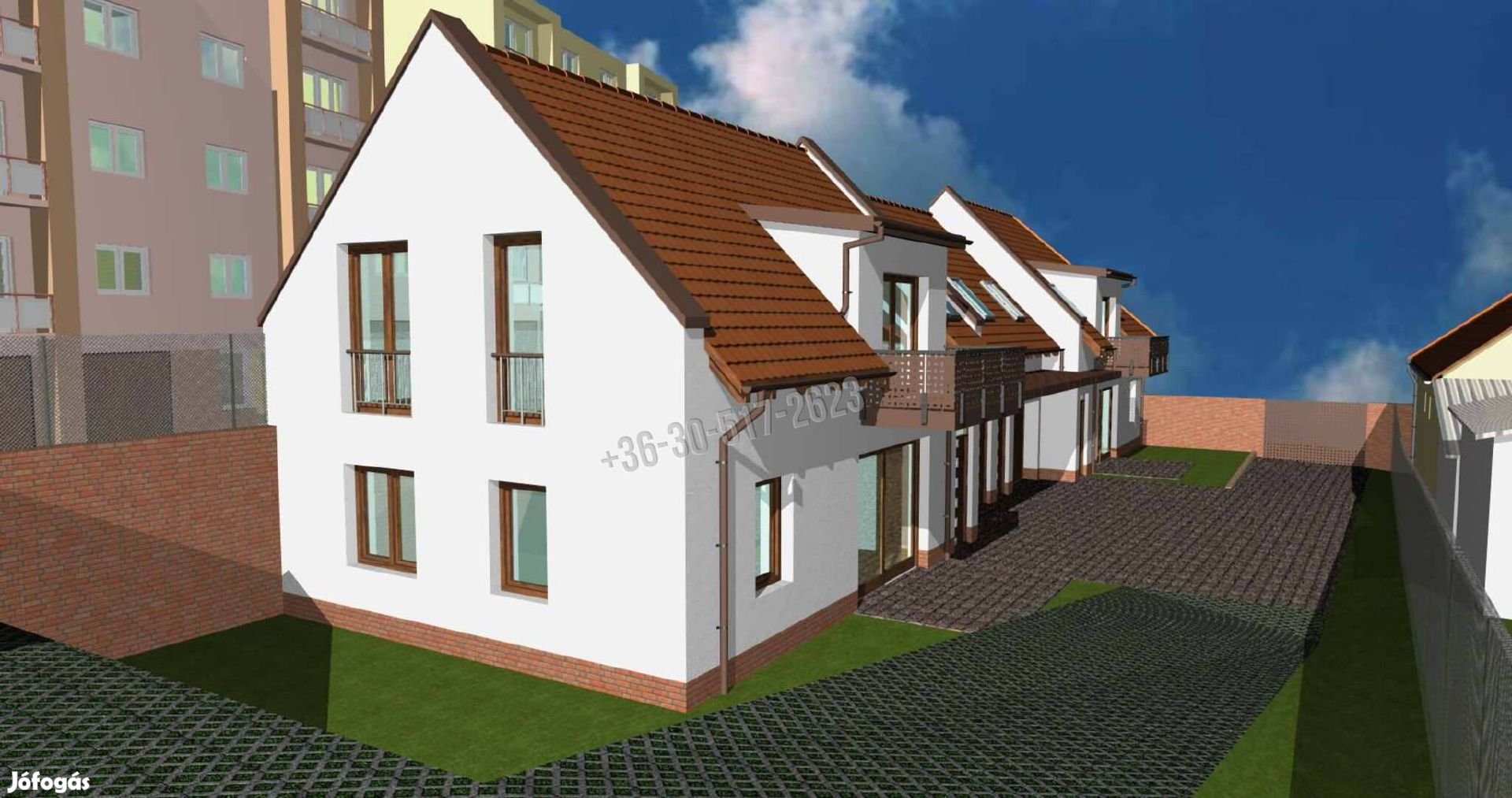 Paks, új építésű 3 szobás, kertkapcsolatos lakás ELADÓ! 927_gz
