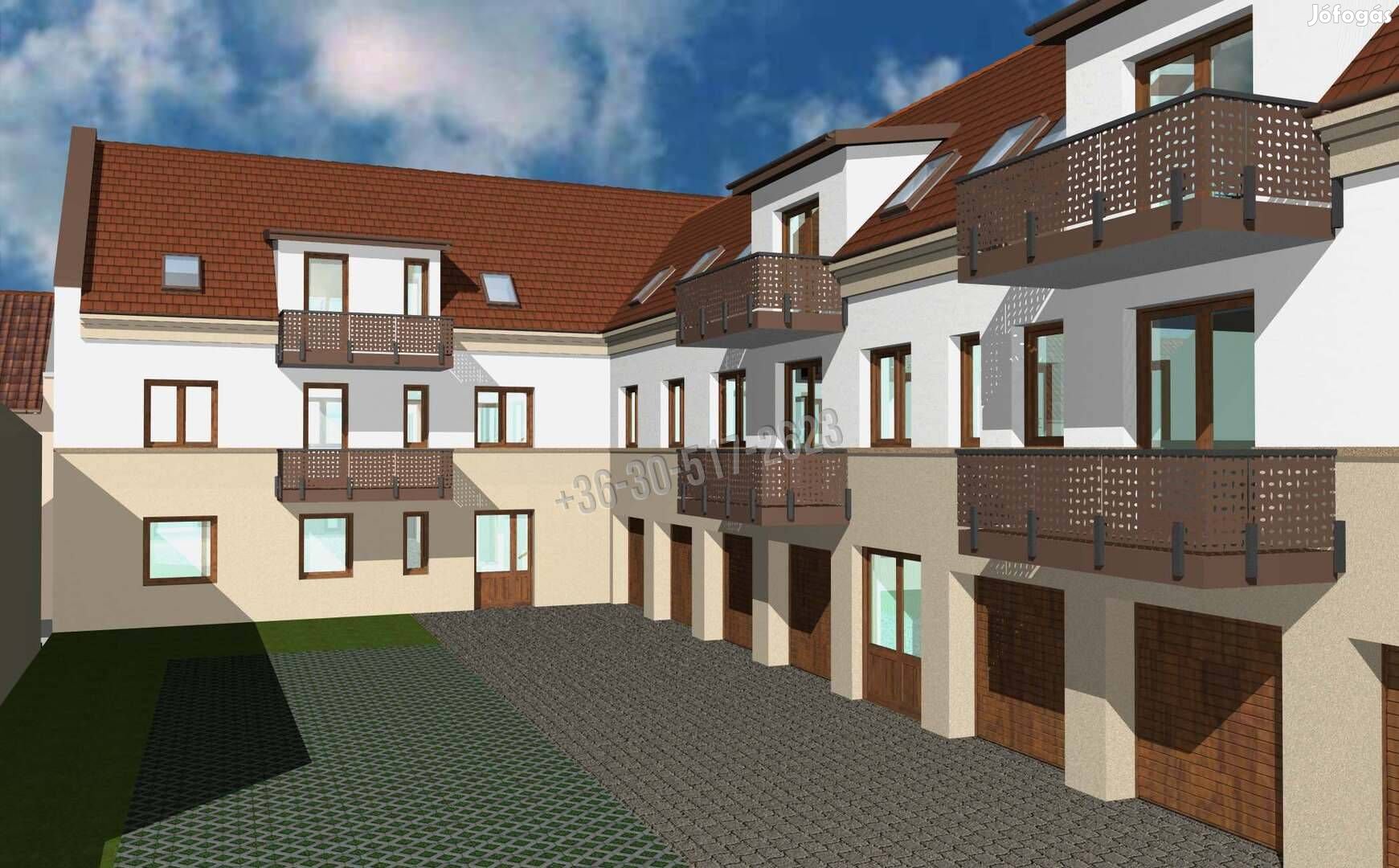 Paks központjában, új építésű nettó 51 m2-es három szobás lakás 780_gz