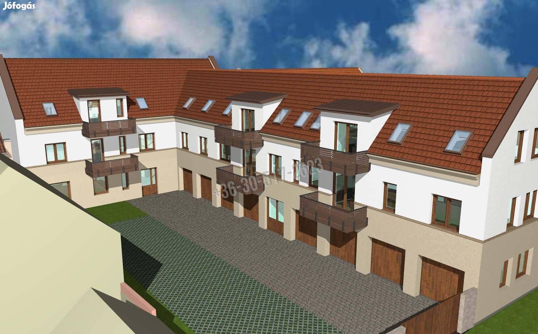 Paks központjában, új építésű nettó 54 m2-es két szobás lakás E 782_gz