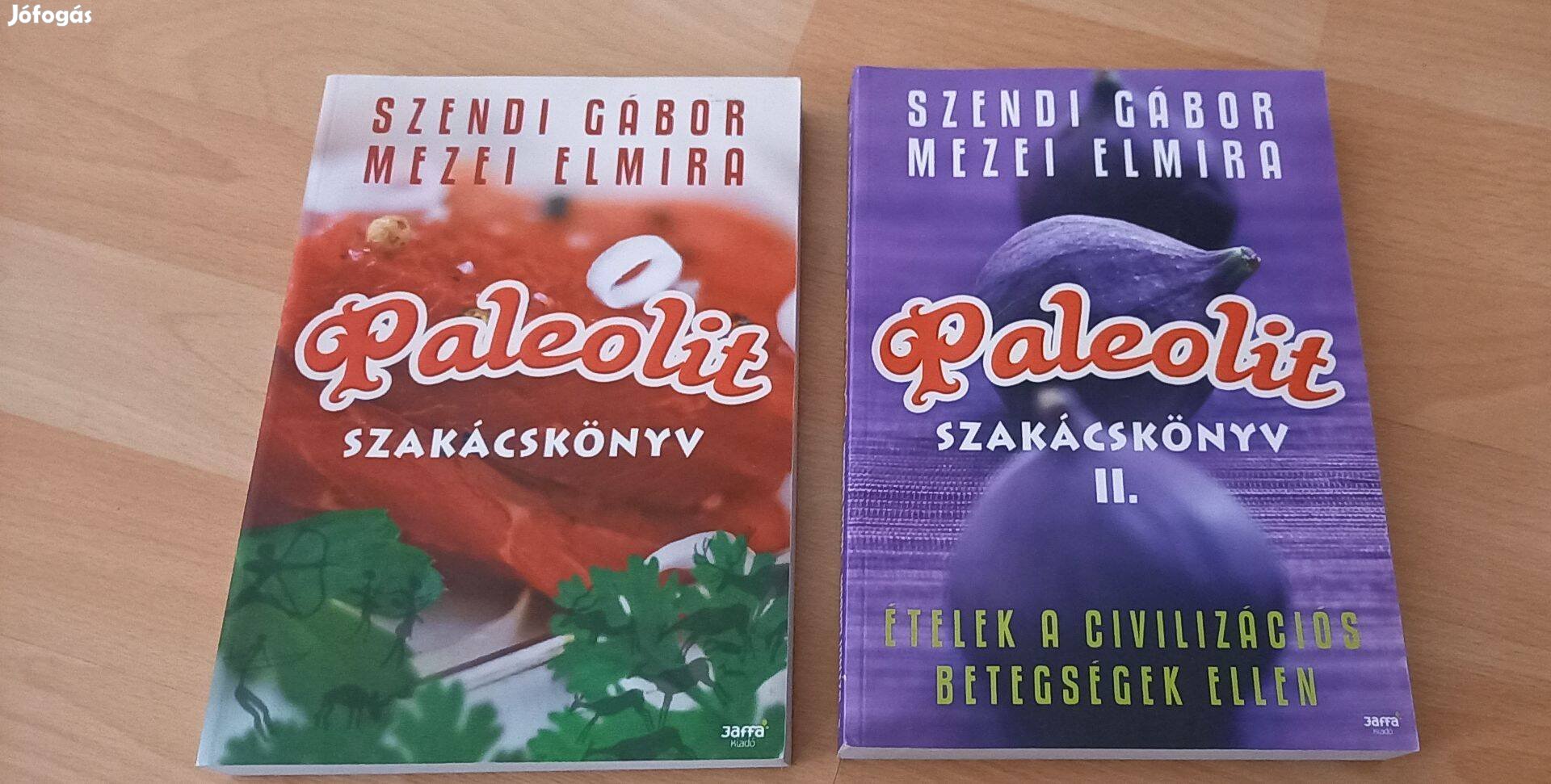 Paleolit szakácskönyv I.-II. kiváló állapotban eladó