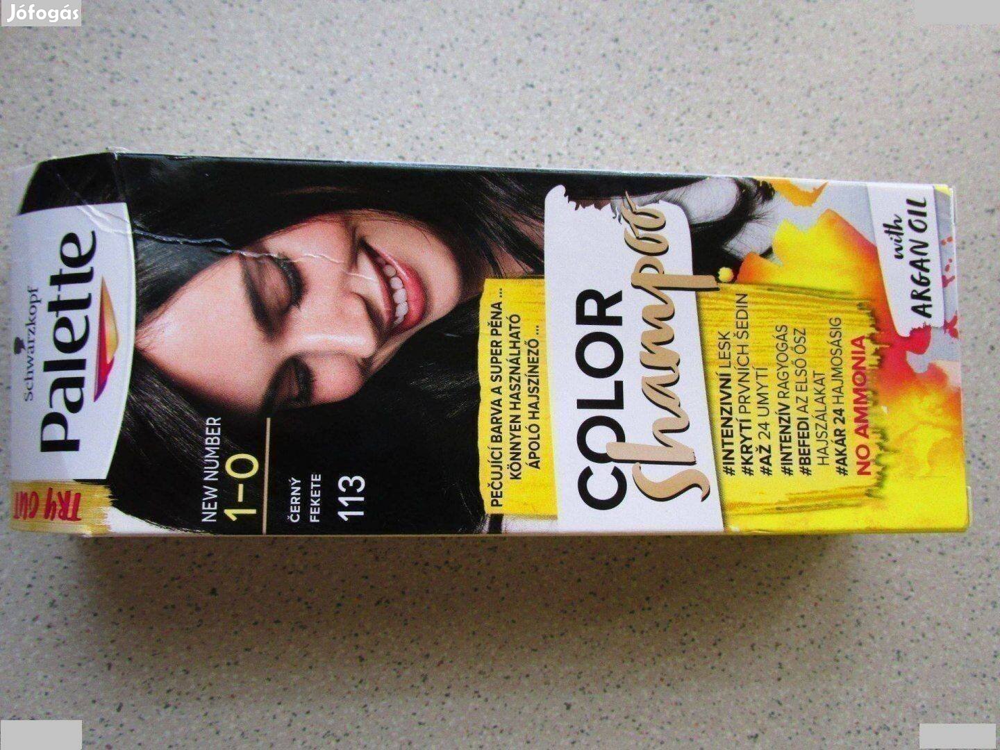 Palette Haj szinező sampon hajfesték 24 mosásig Fekete Férfi Női