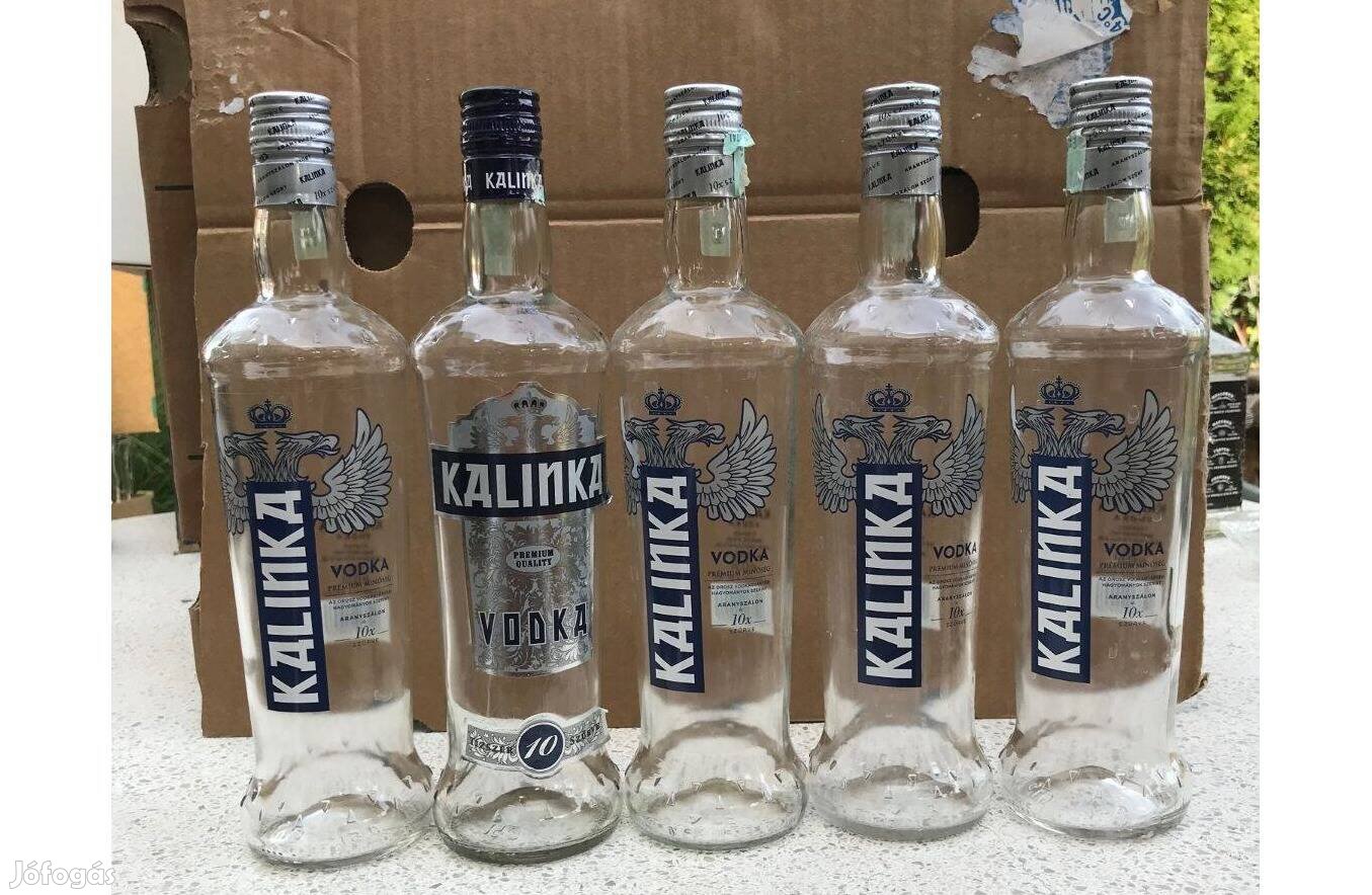 Pálinkásüveg 0,5 literes pálinkás vodkás üveg palack Posta