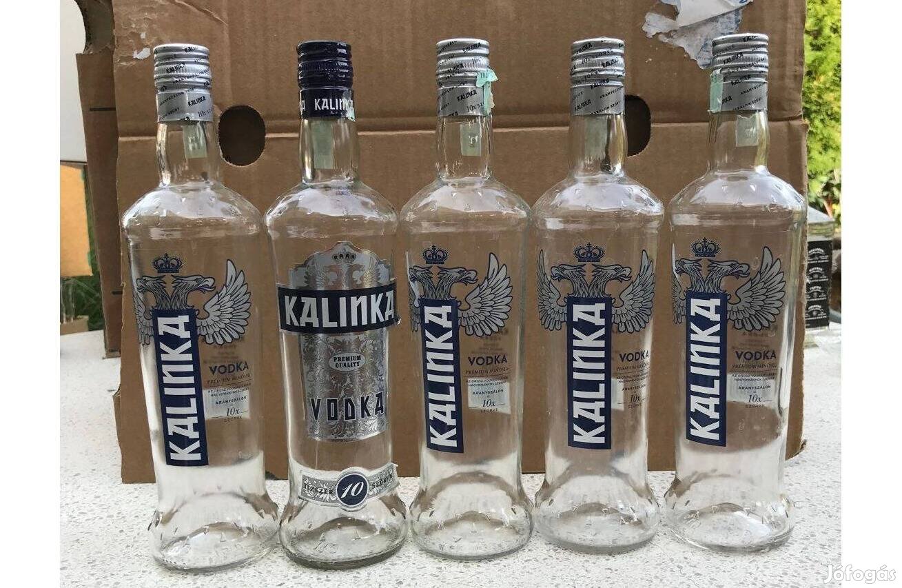 Pálinkásüveg 0,5 literes pálinkás vodkás üveg palack Posta