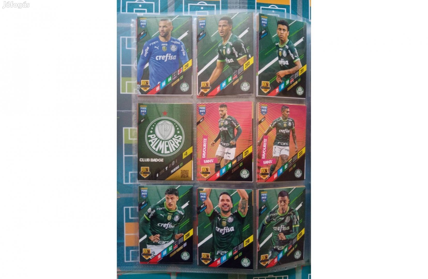 Palmeiras Teljes sor Panini Fifa 365 2024 kártya